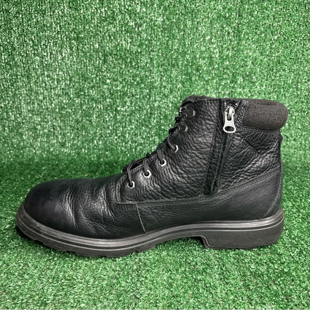 UGG Mens‎ Biltmore Mid Plain Toe Boots Black Leather Size 12 M